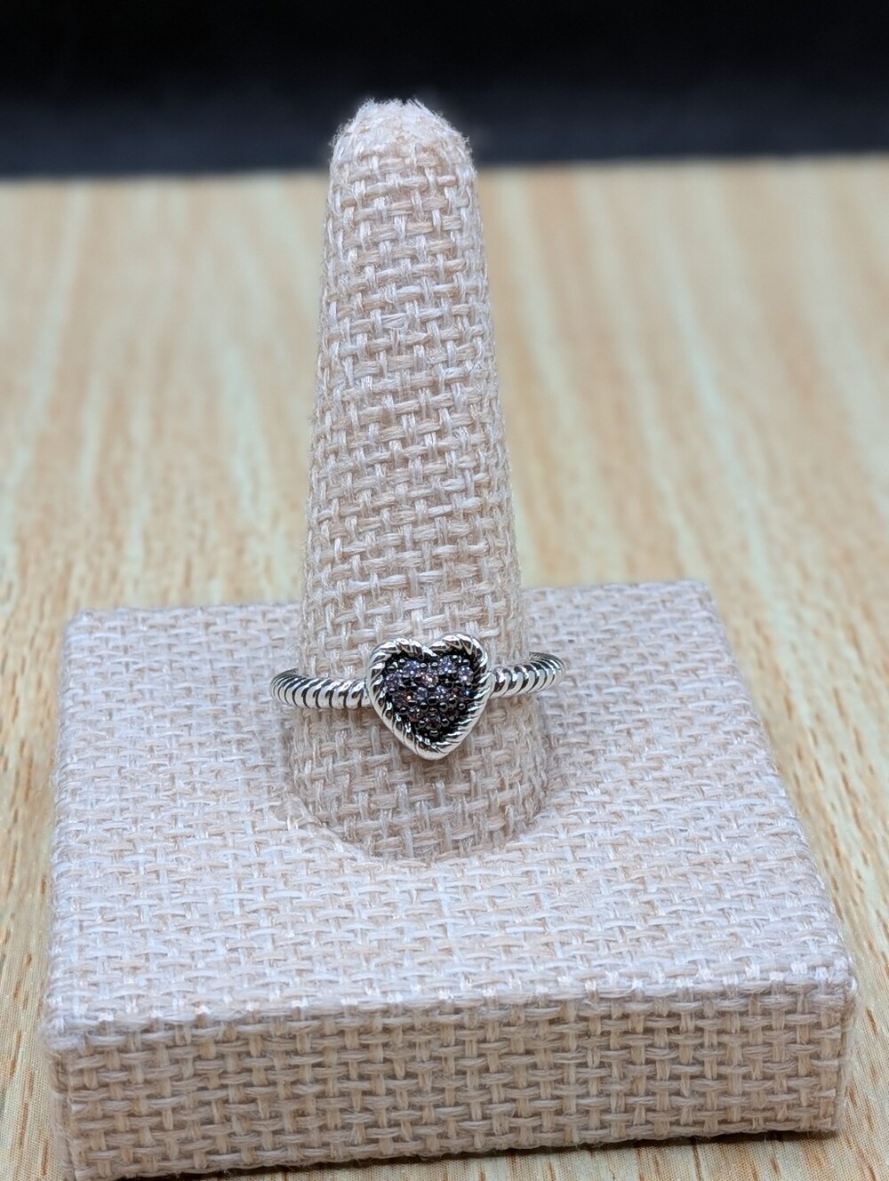 Braided Heart Fashion Ring
